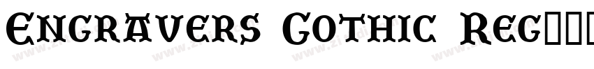 Engravers Gothic Reg字体转换